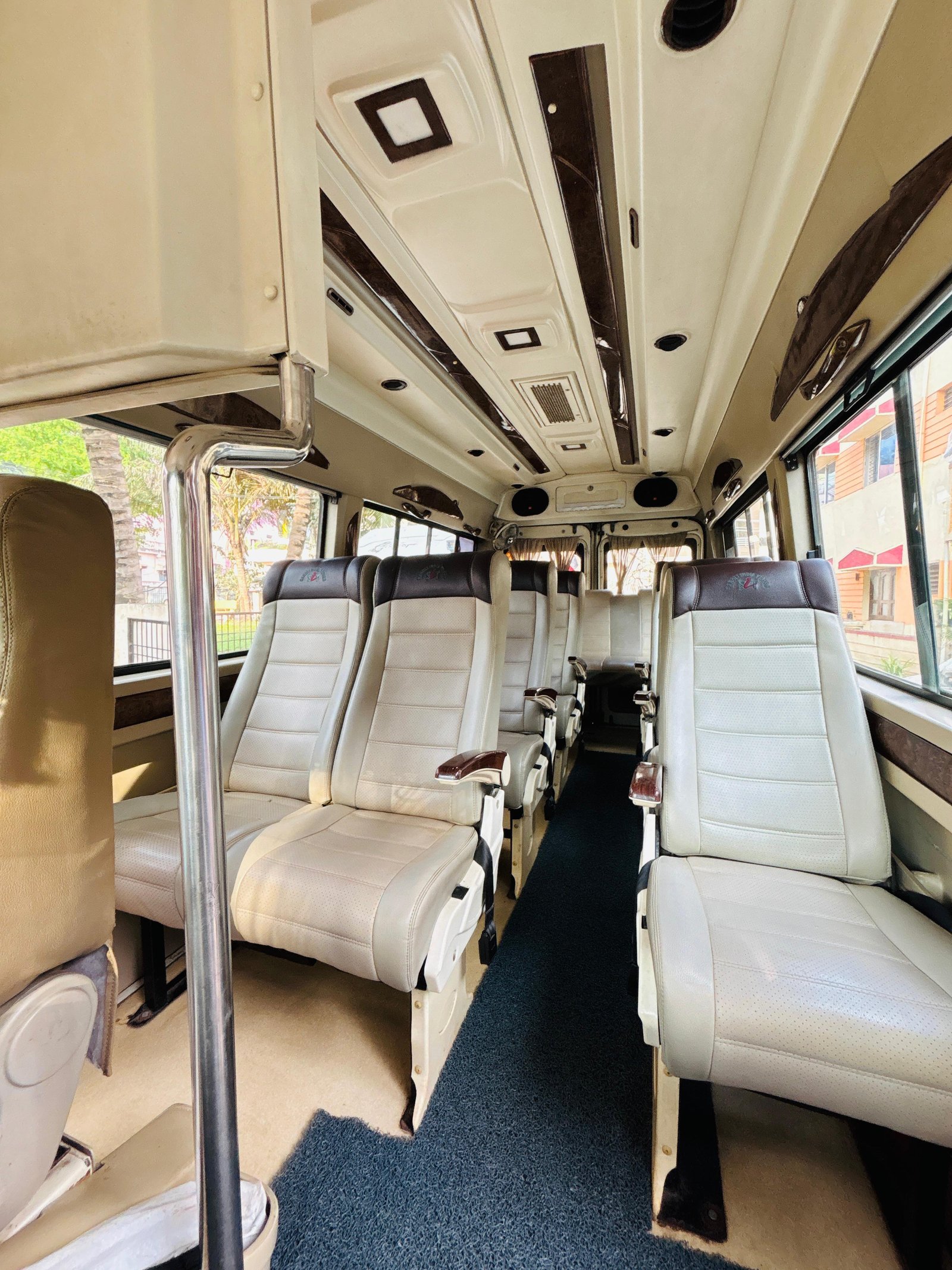 Well-maintained taxi car Om Sai Travels